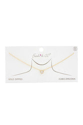 Rhinestone Charm Necklace