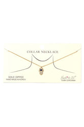 Hamsa Hand Charm Collar Necklace