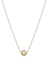 Metal Chain Pearl Pendant Necklace