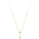 Double Star Crystal Layered Necklace