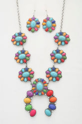 Western Rodeo Horse Concho Necklace