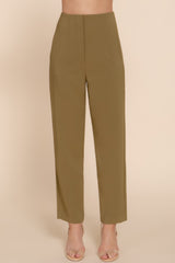High Waist Pintuck Detail Long Pants